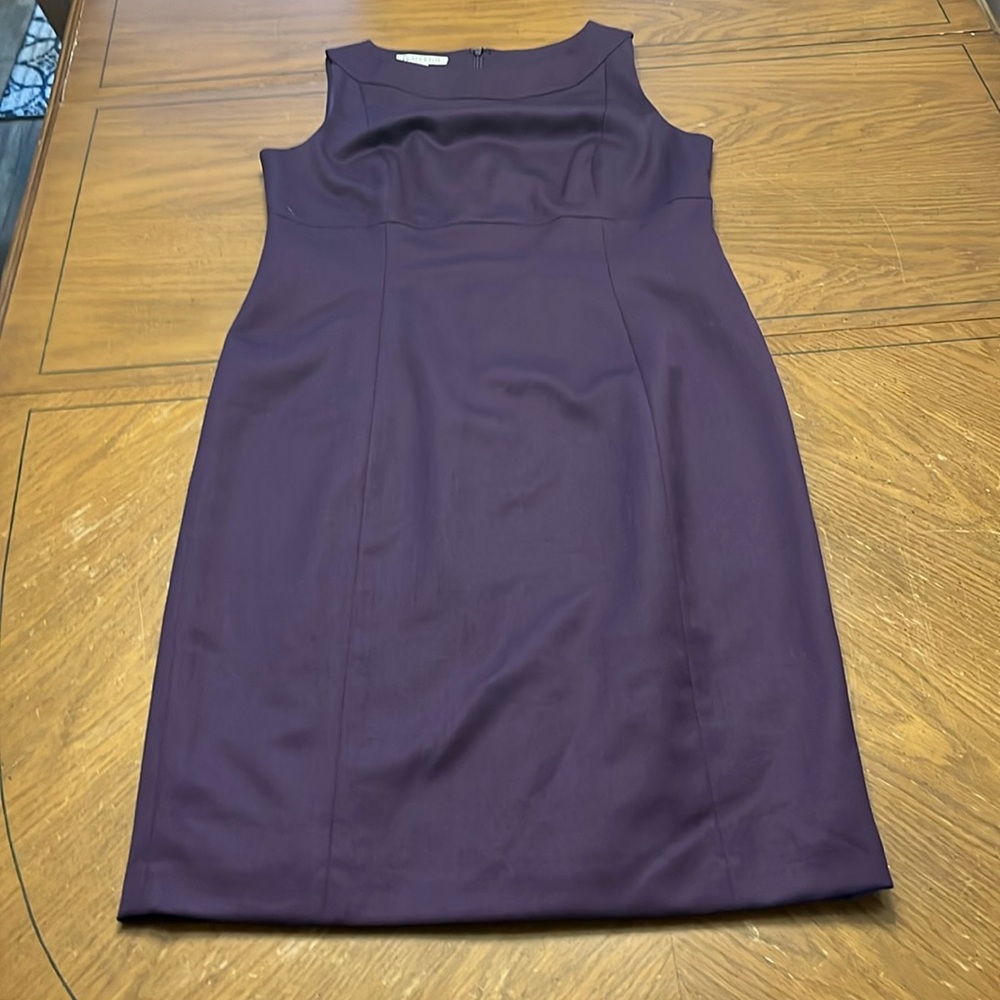 Pendleton Sleeveless Sheath Dress in Deep Plum